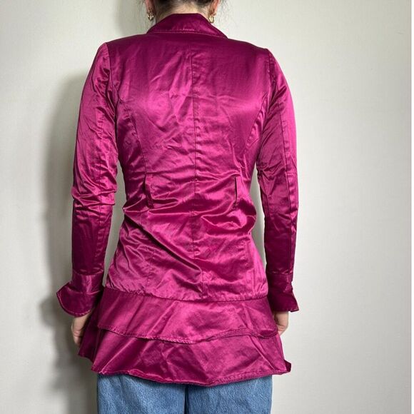 Vintage Hot Pink Double Breasted Jacket Size Small - Picture 8 of 15